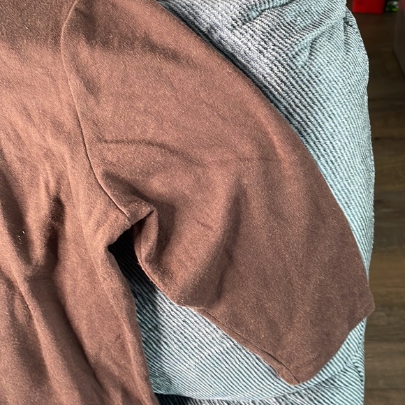 Baxter & Wells Petite Brown Knit Top Large - Picture 3 of 8